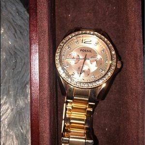 FOSSIL Rose 🥀 Gold Chronograph watch